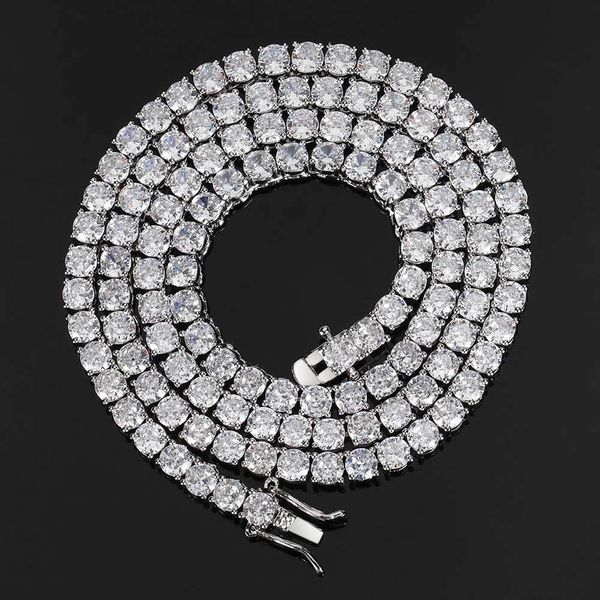 

5MM Necklace Designer Jewelry Gold Plated Cuban Link Chain crystal Diamond Diamond Tennis Hip Hop Chain for Men women Jewelery
