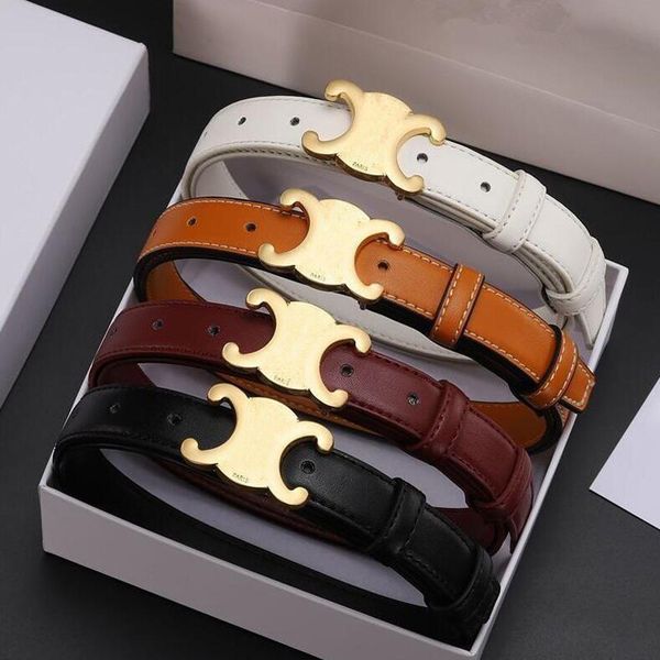 

Designer belt luxury belts for women ceinture golden bronze buckle narrow genuine leather daily outfit womens belt skinny fashion mens belts waistband, Color#9