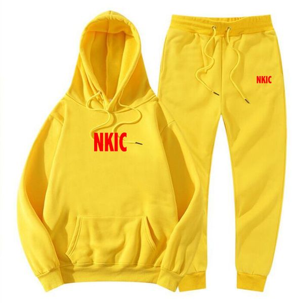 

Men's Fashion Casual Tracksuits Outdoor Fitness Jogging Hooded Sets Sports Luxury Hoodie Pants Suit Clothing, Navy blue