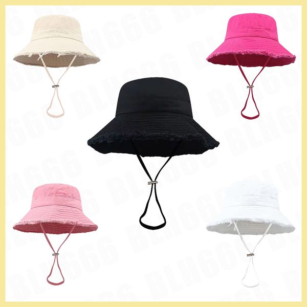 

Designer bucket hat for men women casquette wide brim designer hat sun prevent gorras outdoor beach canvas bucket hat designer accessories, Black
