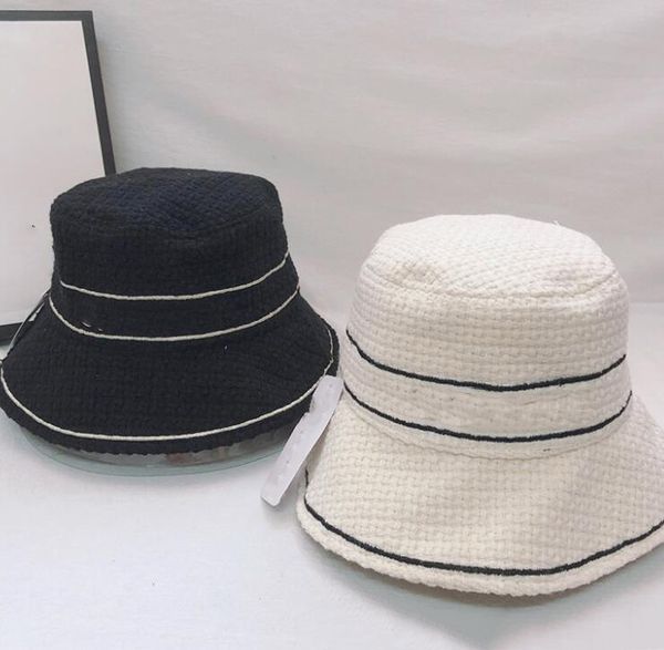 

bucket Letter B Bucket Fashion beanie Winte s Beanie Patchwork Black Hats fitted hat classic cap claic