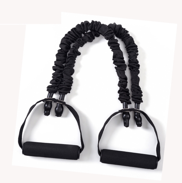 

Two sets with tension rope, stretching belt, yoga training and fitness equipment, double tube elastic rope breast expander