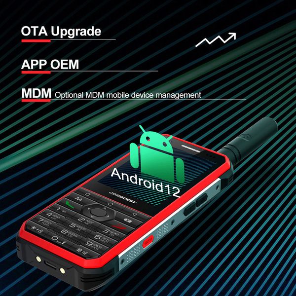 

keyboard Russian Phone 2023 New CONQUEST F3 4G Dual SIM Unlocked Rugged Mobile Phone Keyboard Support Cellphones, Black