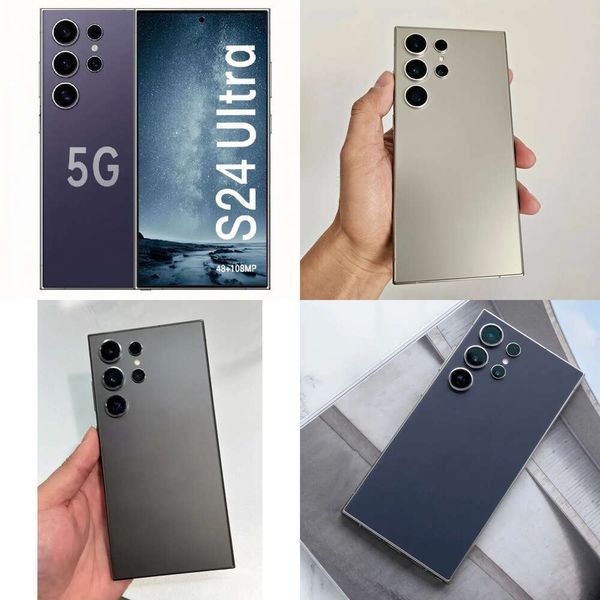 

6.8 Inch S24 Ulta Full Touch Sceen 5G Cell Phone 512 1TB S23 Ulta Mobile Phones Oiginal Facial Unlocked Smatphone Mobile Phones Camea-45, Grey