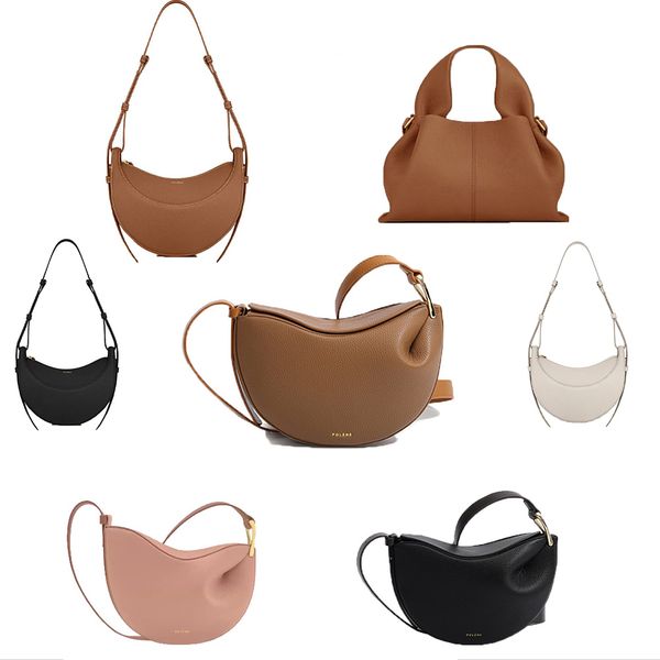

2024Designer bag New Luxury Leather Bags Handbag Wallet Fashion Leather crossbody Clutch half Tote bag for woman mens Brown Even crescent bags Classic beach Lady, #-17