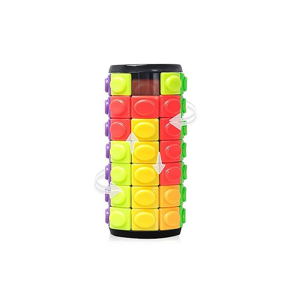 

Rptate Slide 3D Puzzle Magic Cube Tangram Cylinder Fidget Toys Antistress 7 Layers IQ Fit Cognitive Educational Games Chirstmas Gift for Kids Adults Boys Girls