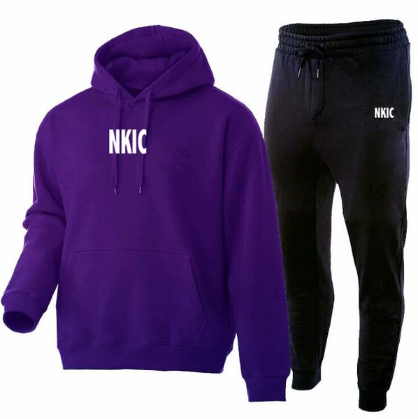 

Men's Sets Casual Hooded Jackets Fashion Male Set Warm Tracksuit Sportswear Hoodies Pants Sets Coat Jacket Men Long Sweatshirt, Navy blue