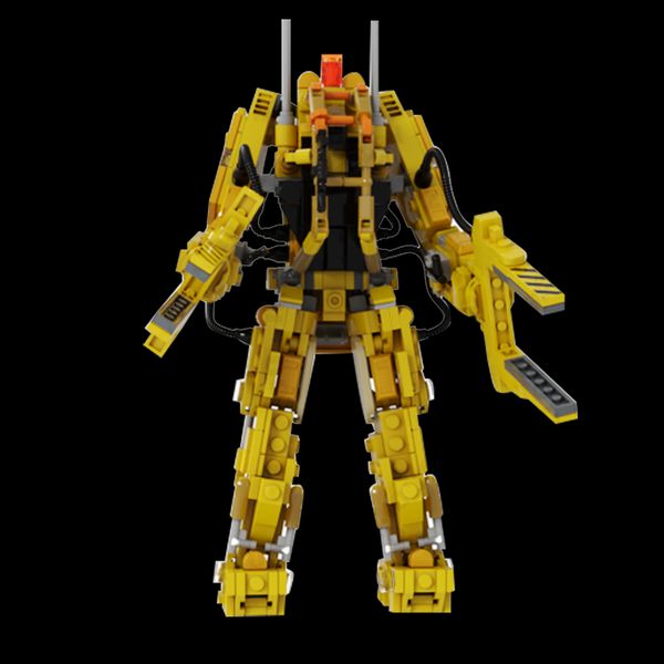 

Micro Gobricks MOC Aliens Series PART V: Mini size P-5000 powered work loader Robot Building Block Bricks Toys Set For Gifts