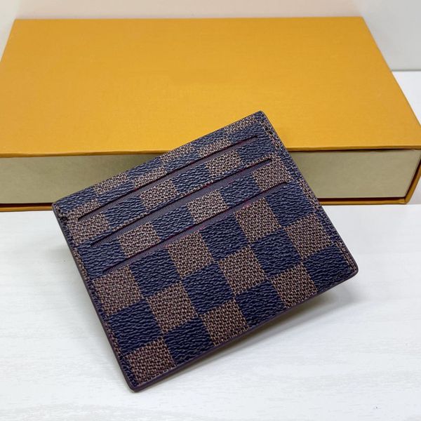 

Designer Wallets Leather Wallet Classic card holder Handbags Classic Clutch Bags Luxurys Purse Card Women Credit card slot 11cm, Deep brown