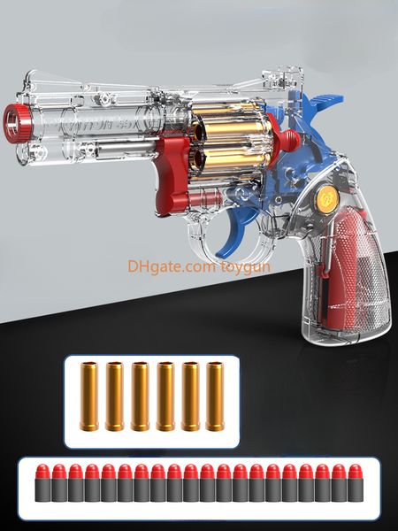 

Revolver ZP-5 Toy Guns Pistol Handgun Blaster Toy Gun Soft Bullet Shell Ejection Transparent Foam Darts Launcher For Adults Boys Outdoor CS Pubg Jedi Game