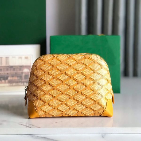 

travel Make up Toiletry Small Makeup Women Designer wallet Travel storage bag Large Fashion Bagleather Handbag Leather Cosmetic Bag 10a, Brown