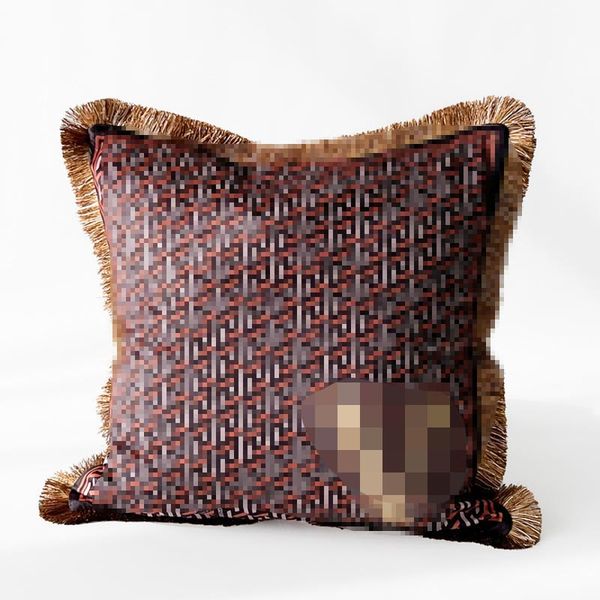 

Designer Gold series double-sided printing pillow lisian veet villa living model study room waist cushion