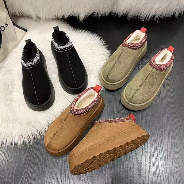 

Designer Tasman Slippers Tazz Ultra Mini Annual Boots Snow Boot Platform Short Women Men Fur Dermis Thick Chestnut Sand Mustard Seed Beige Australian Winter Ankle 01, 2q