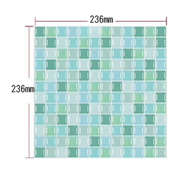 NEW 2025 DIY Self Adhesive Mosaic Tile Backsplash Wall Sticker Vinyl Bathroom Kitchen Home Decor
