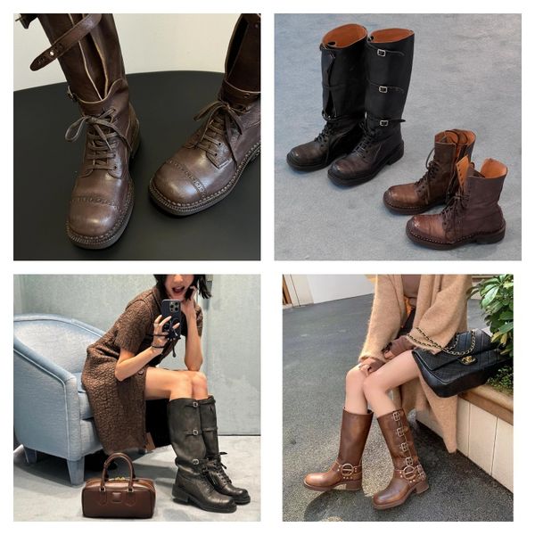 

Fashion design sense Classic style women's shoes Women's boots Martin shoes over the knee and ankle suitable for various festivals, Green