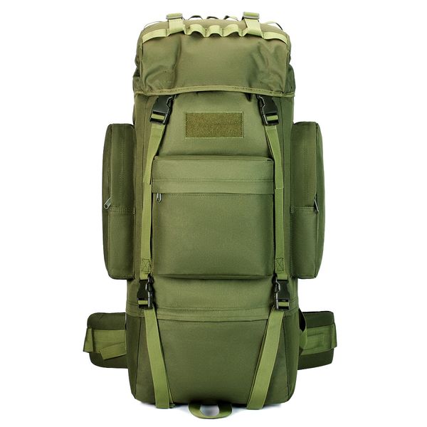 

New Outdoor Mountaineering Bag Men's and Women's Camouflage Backpack Travel Outdoor Mountain Travel Bag Quantity Backpack, Khaki