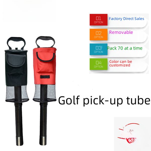 Golf net bag ball pick-up tube easy to disassemble upper and lower section ball pick-up tube golf supplies accessories golf ball pick-up tube
