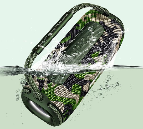 Professional supply of OEM customized rechargeable portable stereo Bluetooth speakers, wireless waterproof Bluetooth speakers, outdoor professional speakers X6