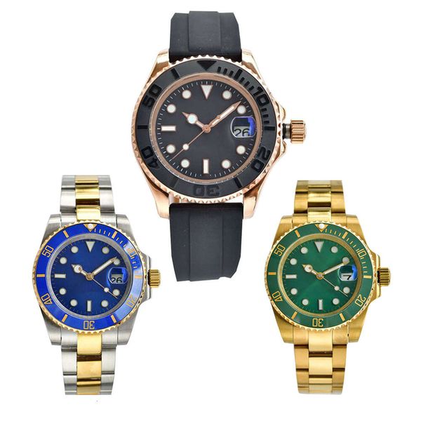 Mens Designer Watch Luxury Man Watch Top Quality Stainless Steel Mechanical Watches Hign-end Black Gold Calendar Wrist Watches