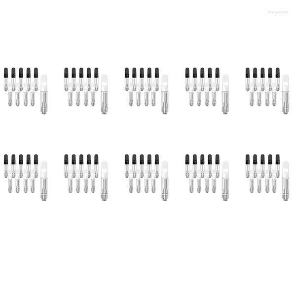 

Storage Bottles 100PCS Empty Cartridges For 1.0ML Glass Ceramics Easy To Fill