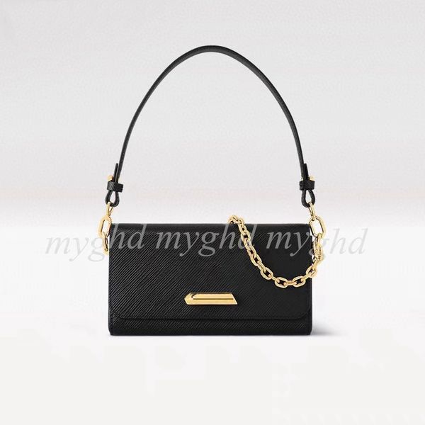 

Top Quality Women Shoulder Bag Chain Purses Fashion Pochette Size 23.5x12x7cm 26231, #3 top quality-white+gold buckle