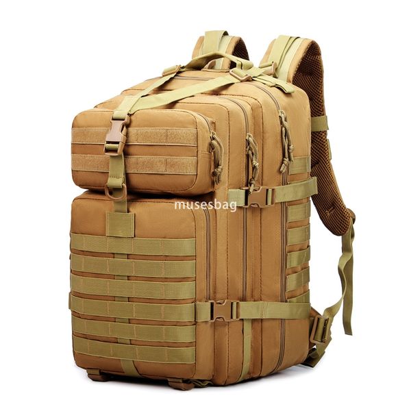 

New Outdoor Military Camouflage Backpack Special Operations Multi functional Mountaineering Sports Travel Large Capacity Men's Camping Tactical Backpack, Army green