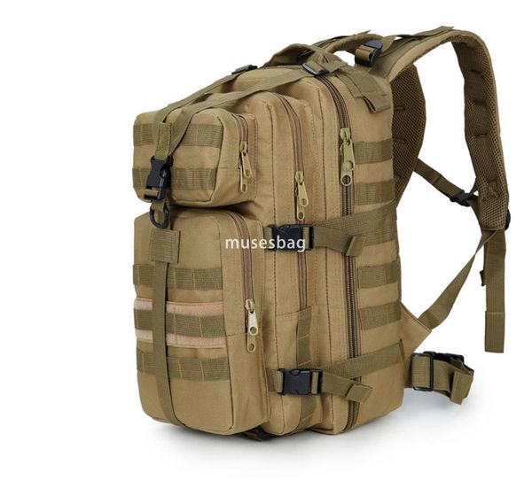 

New Oxford Cloth Medium 3P Attack Tactical Backpack for Military Fans Outdoor Backpack CS Camouflage Bag 35L, Cp camouflage