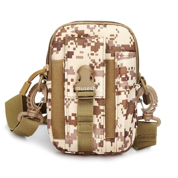 

New tactical waist bag outdoor sports running bag wearing belt men's and women's hanging bag mobile phone mini waist bag, Multi