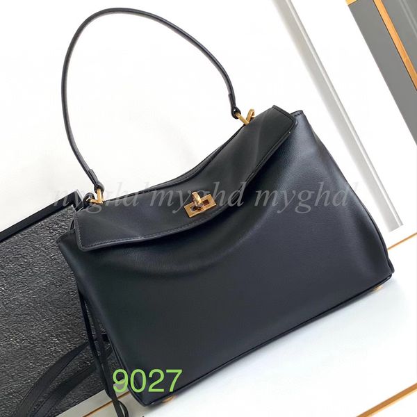 

Women Fashion Shoulder Bags Casual Showy Totes Size SML 29cm 35cm 40cm With Dust Bag 27997, #7[s=29cm]white-silver buckle