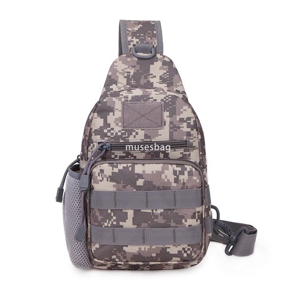 

New sports waist bag tactical small chest bag camouflage outdoor sports bag single shoulder crossbody single shoulder bag, Multi