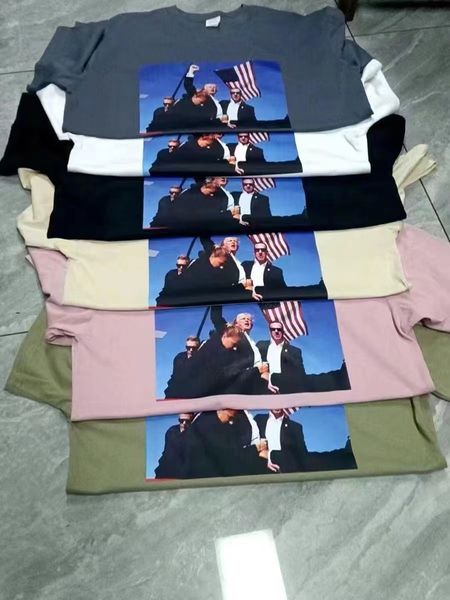 

Men T shirt Loose T shirt POLO shirt Summer fashion Ventilate cotton comfortable outdoor travel Donald John Trump head Short Sleeve, Black 3