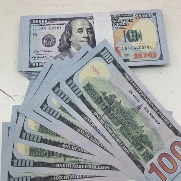 

Copy 1:2 Size Prop USA s Party Supplies Movie Banknote Paper Novelty Toys 1 5 10 20 50 100 Currency Fake Money For Child Teaching