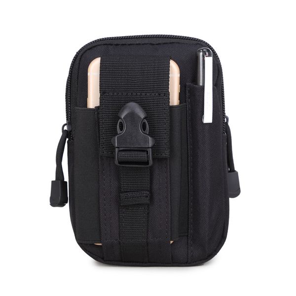 

Outdoor military camouflage backpack multi-functional mountaineering sports travel large capacity men's camping tactical backpack, Black