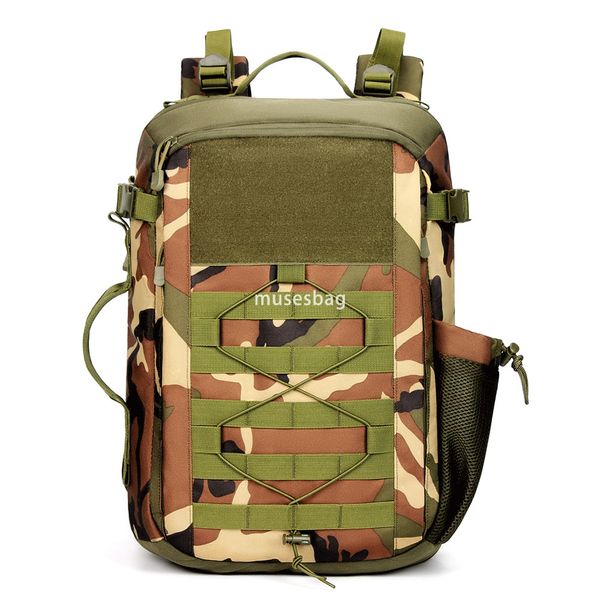 

Outdoor Military Camouflage Backpack Multi functional Large Capacity Mountaineering Sports Travel Camping Computer Tactical Backpack, Black