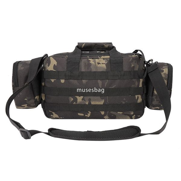 

Large capacity multi-functional travel bag Handbag Camo Single shoulder oblique straddle bag Magic Fanny Pack 3P camera bag, Black cp