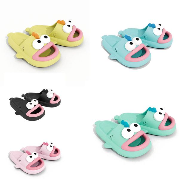 

Clownfish fashion slippers Female summer men wear 2024 funny non-slip couple cute beach slippers, Blue