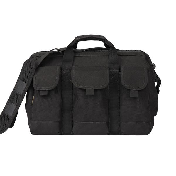

New off-the-shelf cross-border 600D Polyester multifunctional portable commuter dual-layer Tactical Kit pistol bag, Black