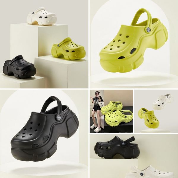 

Fashion summer Clogs Outdoor Men Waterproof Platform Women Slippers Beach Slides Massage Beard Black Green white Designer Sandals, Red