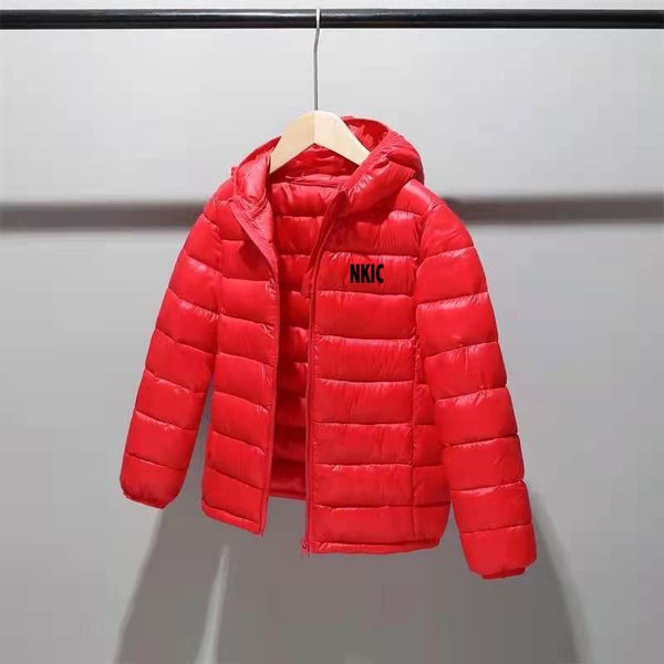 

Children's Brand Down Outerwear Winter Down Coat Clothes letter Prints Boys Girls Cotton Padded Parka Coats Warm Hooded Jacket 2-15 Years, Orange