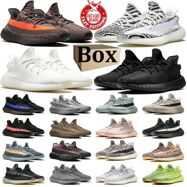 

With Box designer running shoes for men women mens Onyx Bone Blue Salt Bred Oreo mens womens trainers sneakers, Red