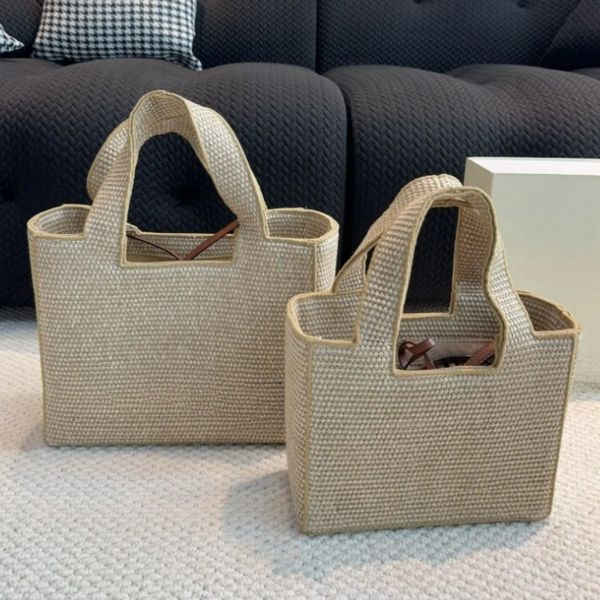 

designer bag straw bag Luxury Bag Woody Beach Bag Designer Bag Handbag tote bag Women's Fashion High Quality Shoulder Bag Large Capacity Shopping Bag Two color bag, Pink