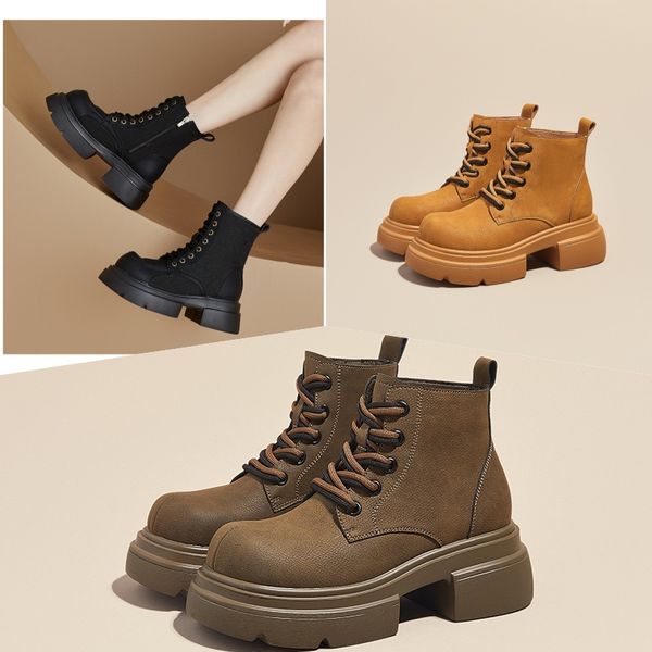 

Women Lace Up High Wedges Heel Platform Ankle Shoes For Woman Winter Designer Trendy Top Quality Boots, Blue