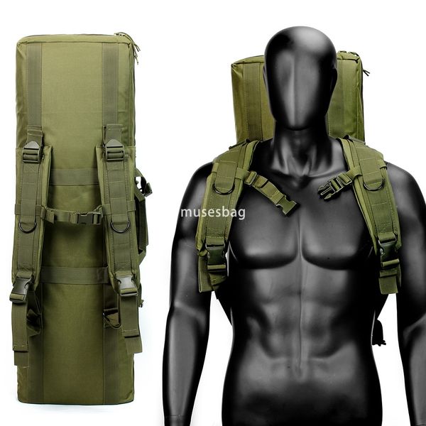 

New military camouflage outdoor tactical multi-functional bag long gun holster fishing gear fishing bag Carrying shoulder storage bag, Army green