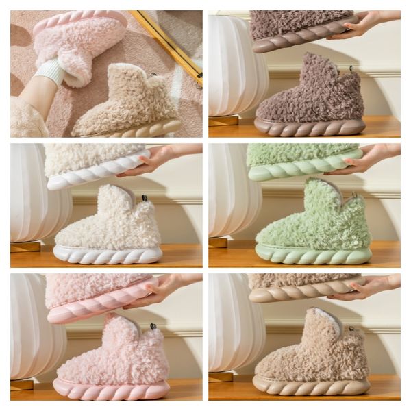 

High-top package with cotton slippers winter warm Men and women couples Indoor and outdoor non-slip Soft bottom cotton shoes, Black