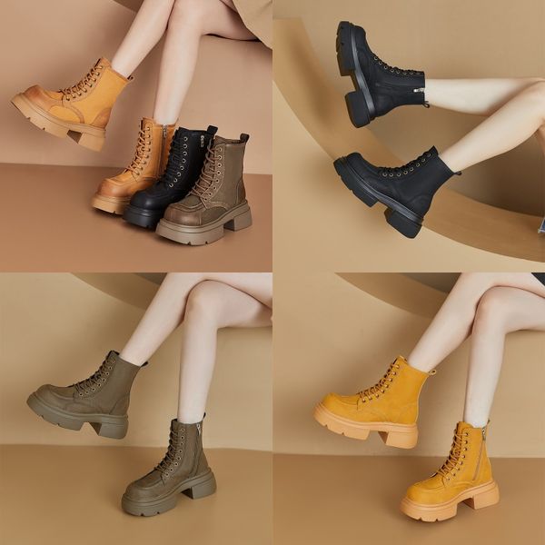 

boots Designer Brushed leather and nylon laced booties Women Ankle Boots Winter Biker Boot Australia Booties, Red