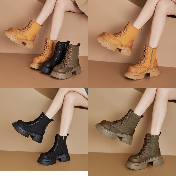 

Boots Platform Shoes Female Short High Heels Gothic Lolita Elegant Boot and Ankle for Women Plus Size Black Designer Tights