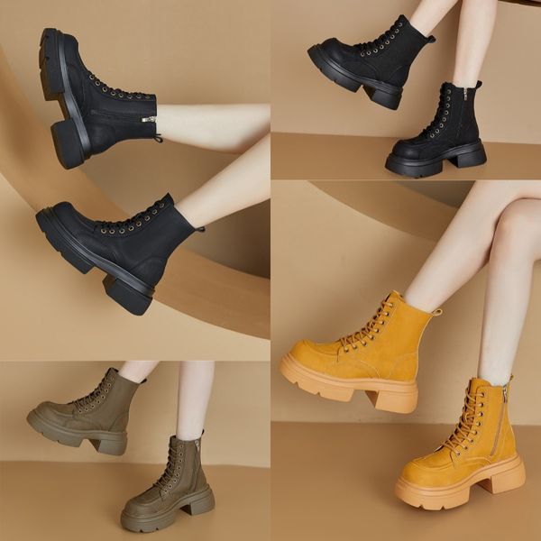 

Designer Boot Leather boots Fashion Ankle Boots Winter Classic Women boots Shoes knee Women For long Coarse Shoes, Red