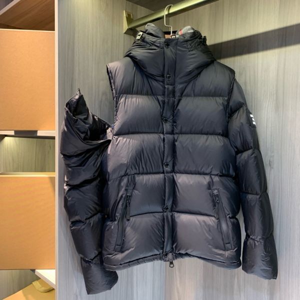 

Designer Down Jackets Sleeve Removable Waistcoat Unisex Women Winter Puffer Jacket White Duck Down Black Warm, C2