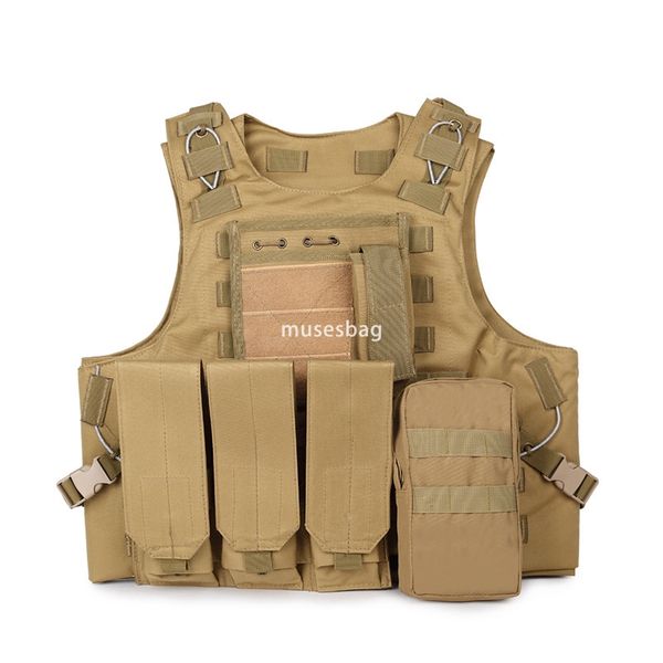 

Amphibious tactical vest cs field camouflage vest armor outdoor combat vest equipment wholesale