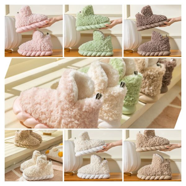 

High-top package with cotton casual slipper winter warm Men and women couple Indoor and outdoor non-slip Soft bottom cotton shoes, Black